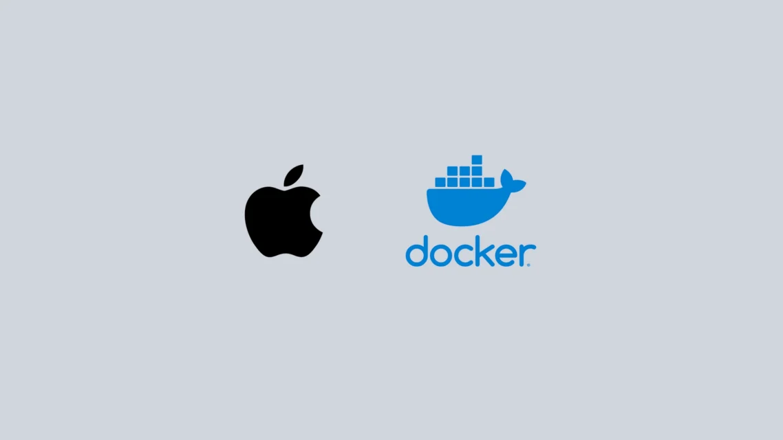 Logotipos de Apple y Docker