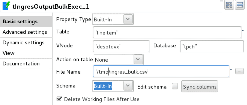 loader details output