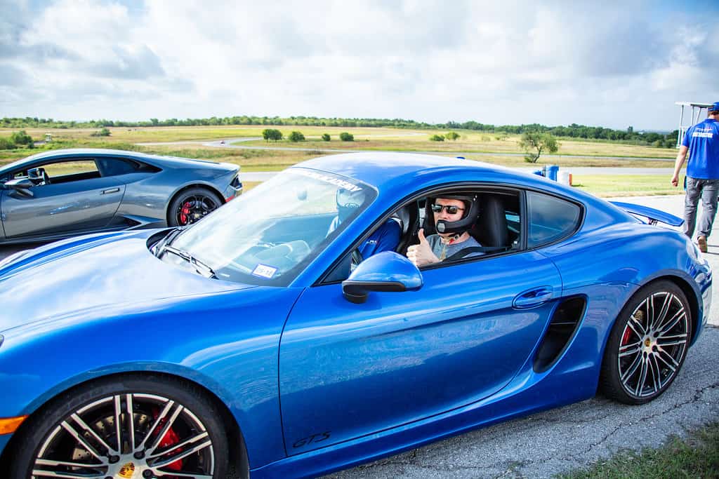 Employee Spotlight: Rob Walsh in a blue car