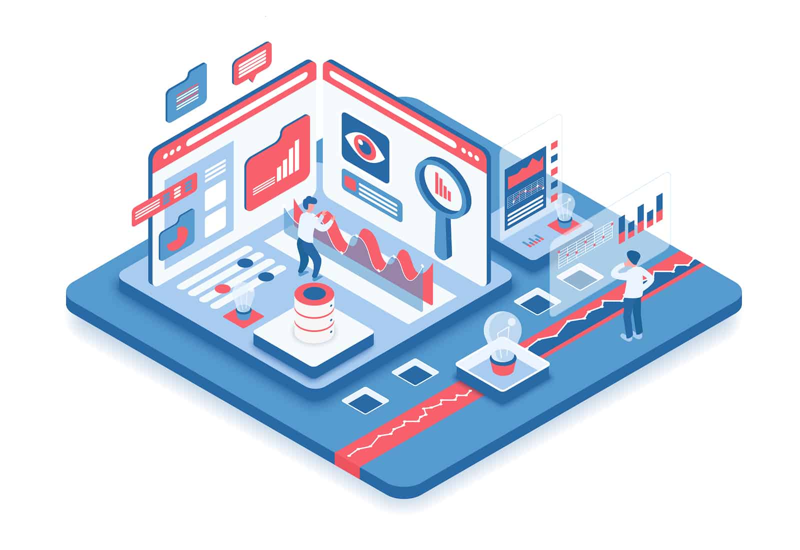 stored data vector illustration