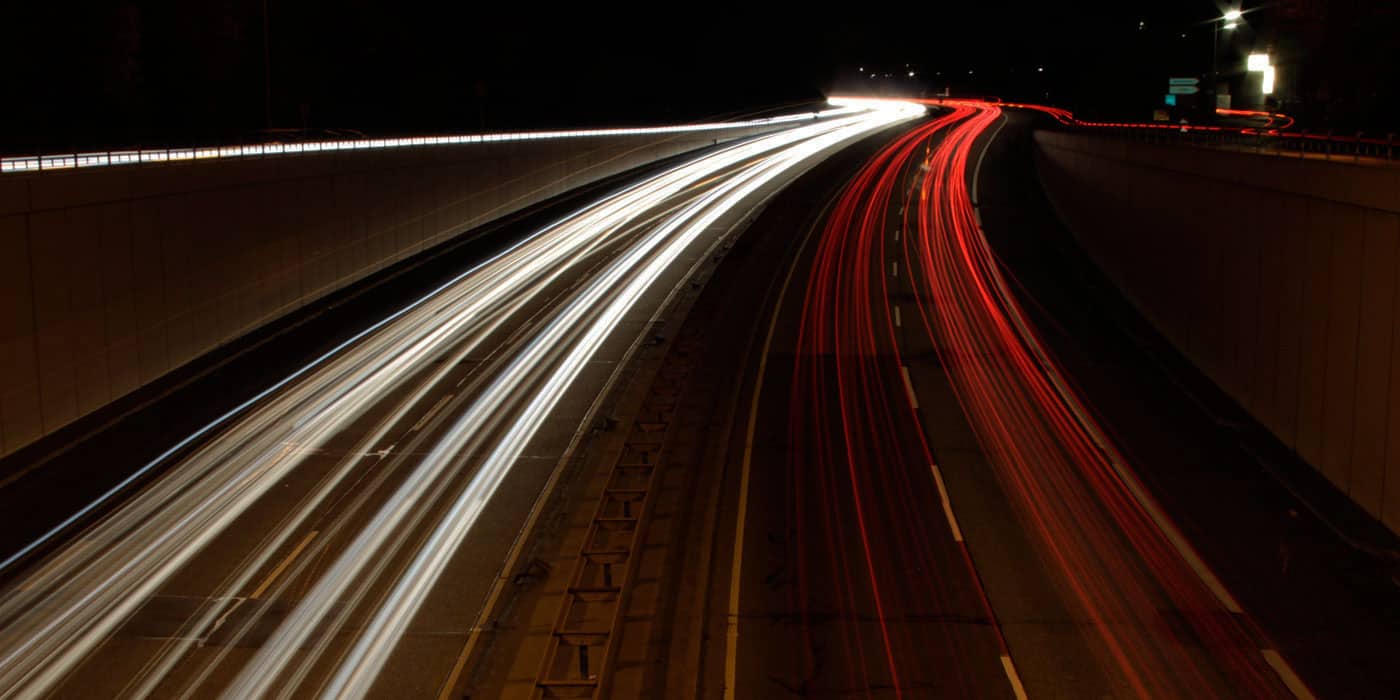 SQL Imagery long exposure of cars at night