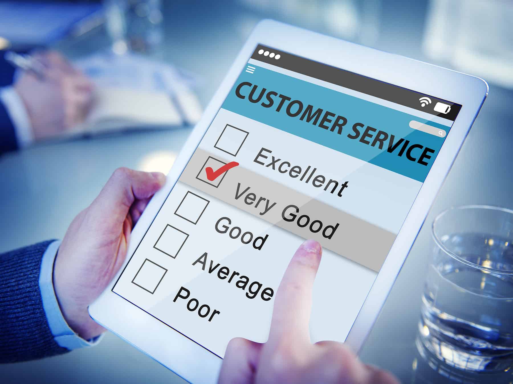 Customer Rating an Online Service