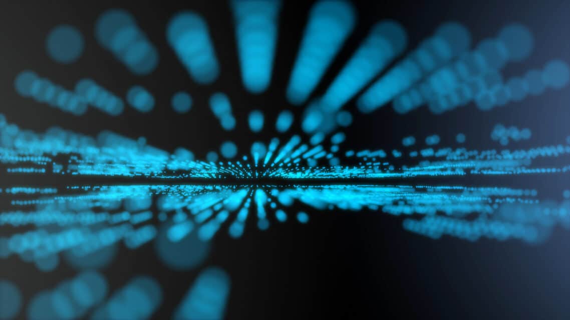 Data preparation and analysis words on a laptop screen