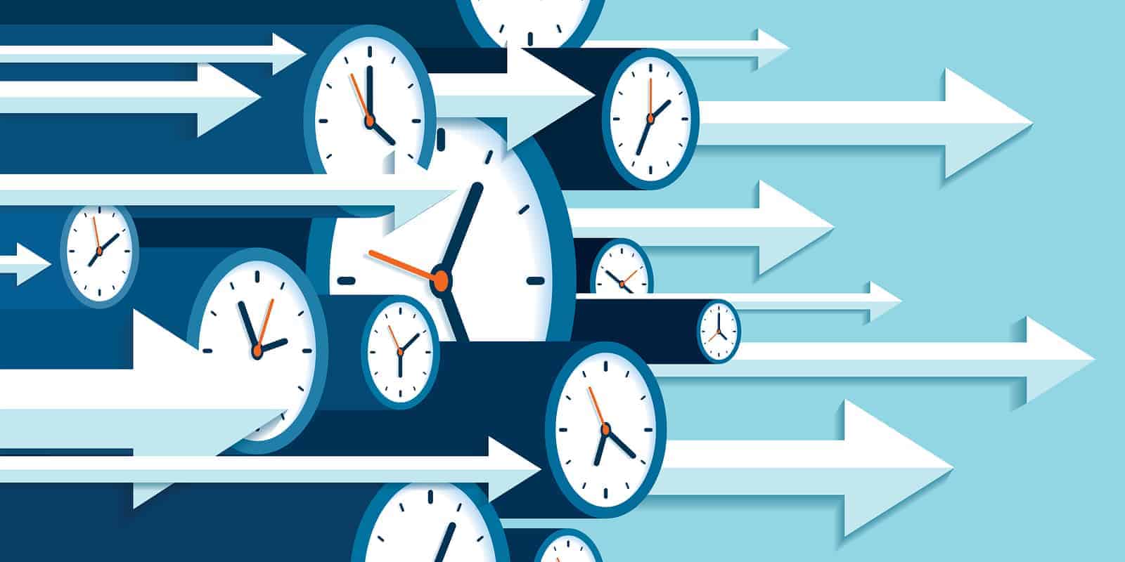 clocks moving forward for decision-making