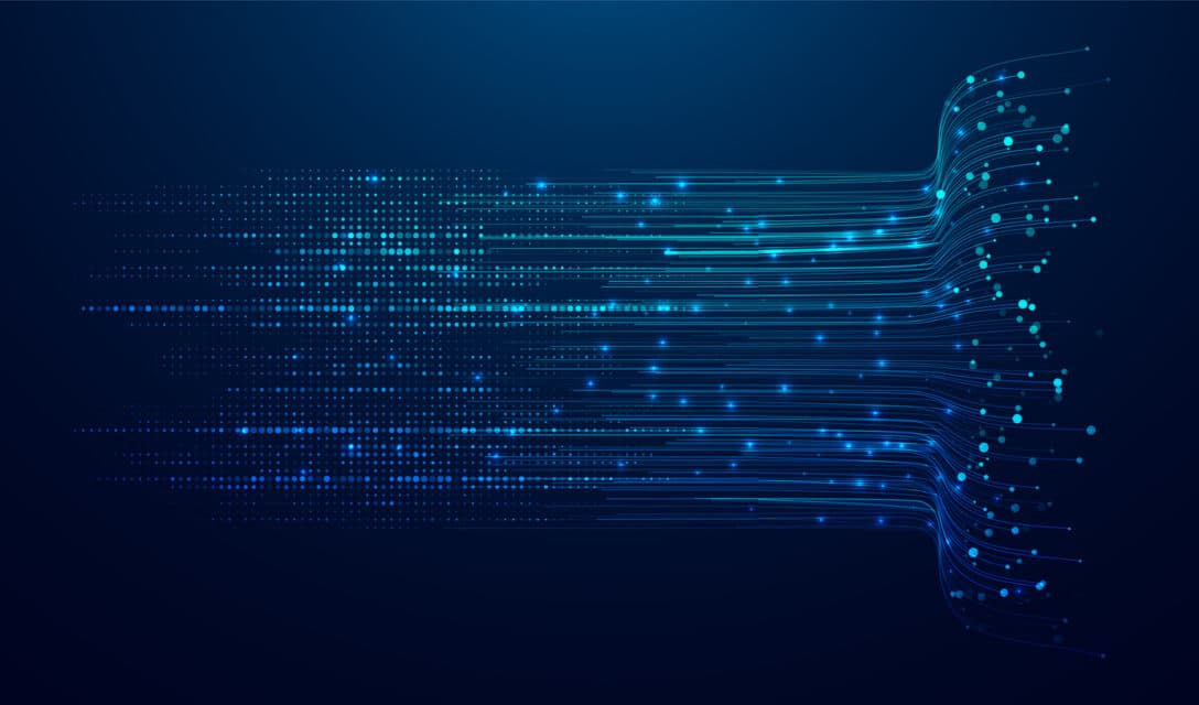 enfant en costume réfléchissant au big data