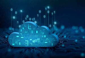 Conceptual illustration of a data cloud representing the process of ETL