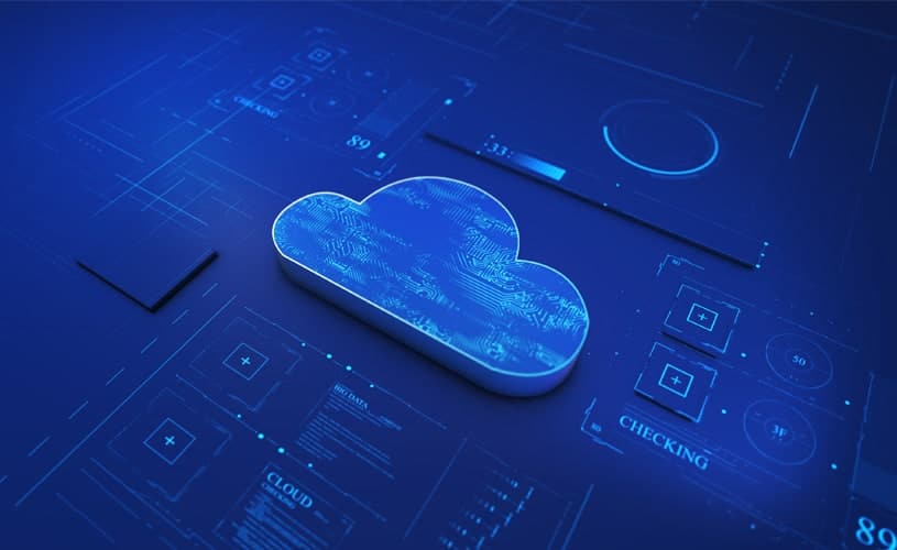 Digital cloud to illustrate how to calculate TCO