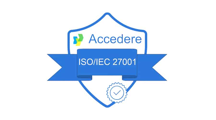 iso/iec 27001 certification badge for the data intelligence platform, highlighting enterprise data security and compliance