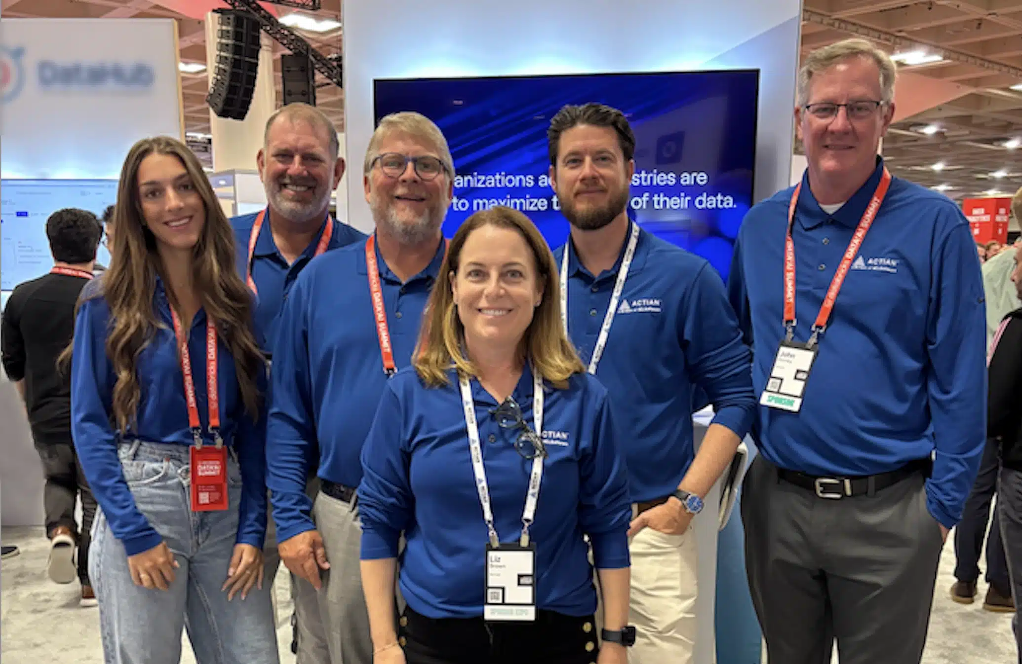 actian team at a data event