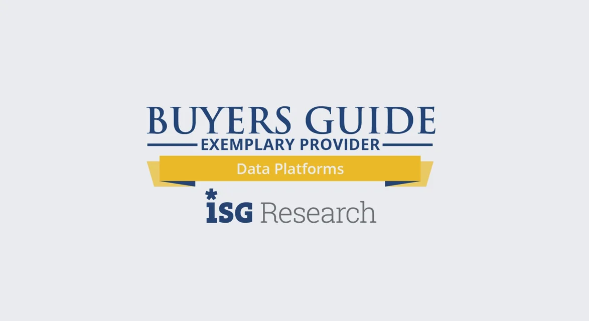 ISG Research Buyers Guide 2025 - Actian Ganador Ejemplar para Plataformas de Datos