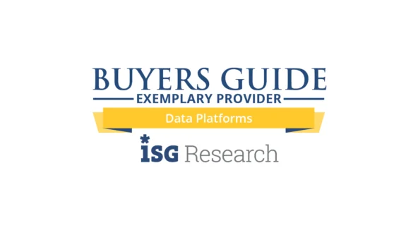 ISG Research Buyers Guide 2025 - Actian Exemplary Winner for Data Platforms