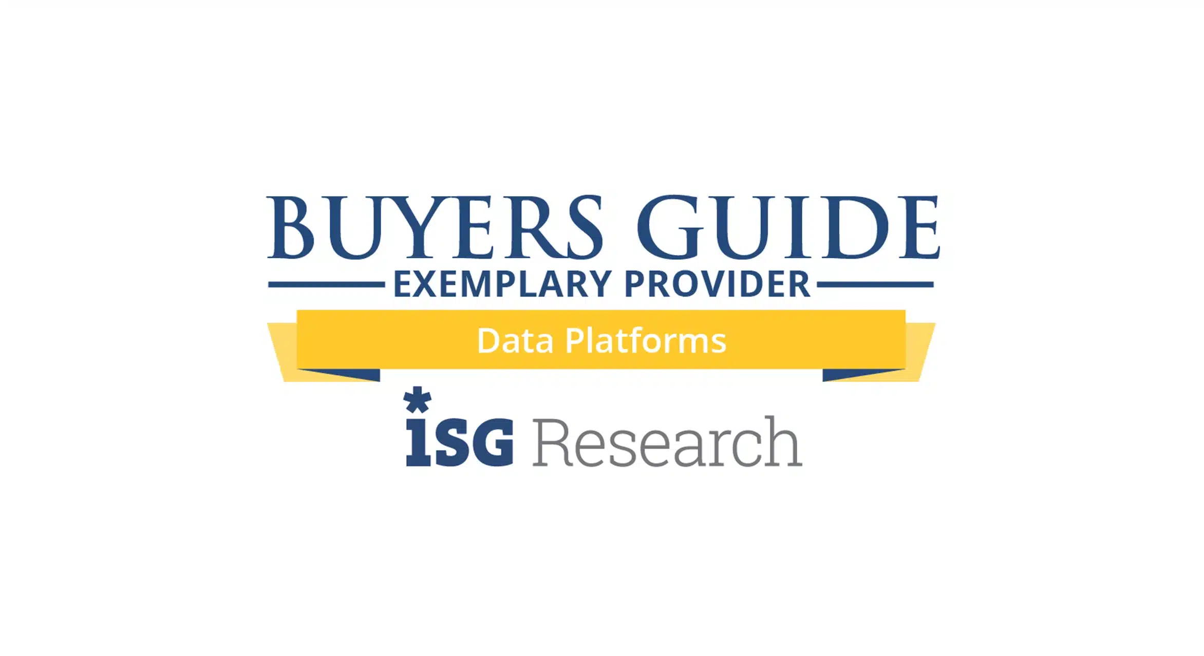 ISG Research Buyers Guide 2025 - Actian Exemplary Winner for Data Platforms