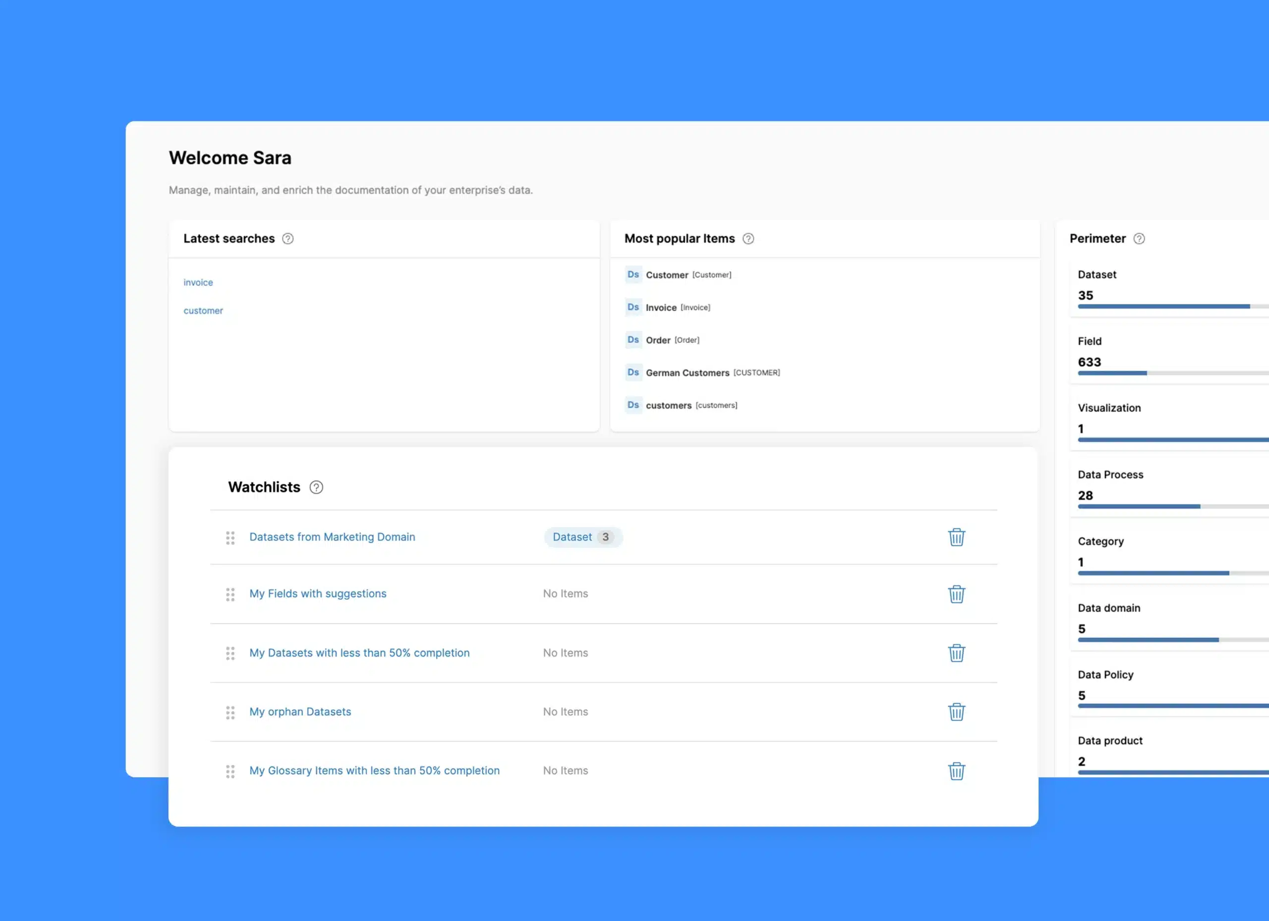 Actian data intelligence platform studio dashboard