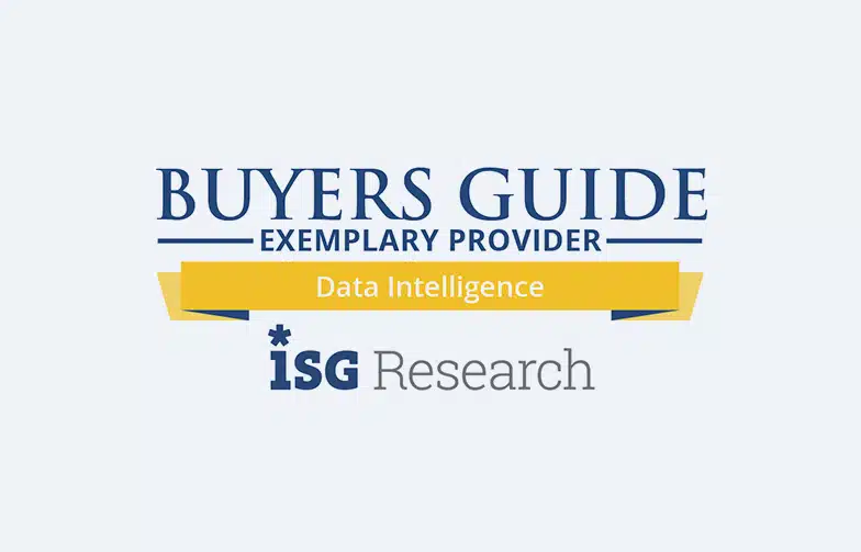 ISG 2026 Buyers Guide Exemplary for Actian Data Intelligence