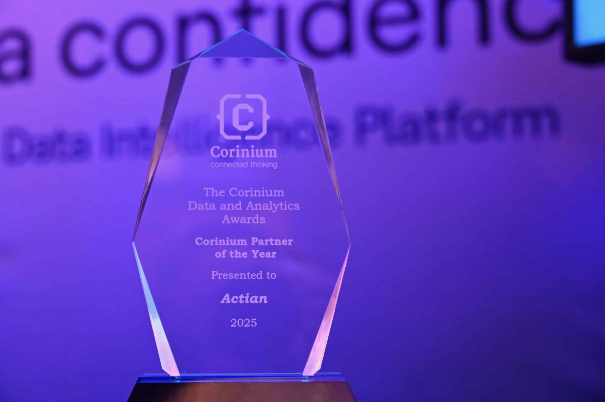 Actian wins Corinthium’s Partner of the Year Award