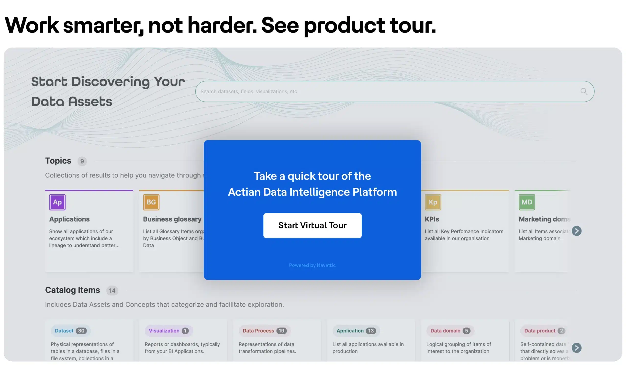 Actian Data Intelligence Platform product tour