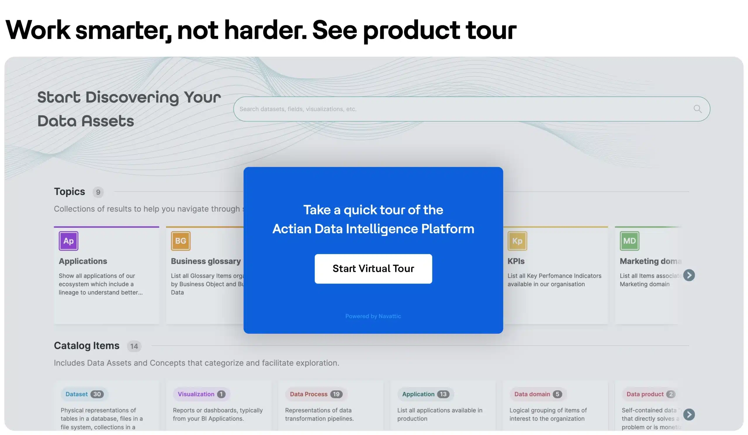 Actian Data Intelligence Platform product tour