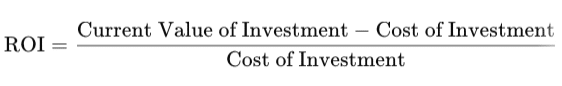 valor actual de la inversión