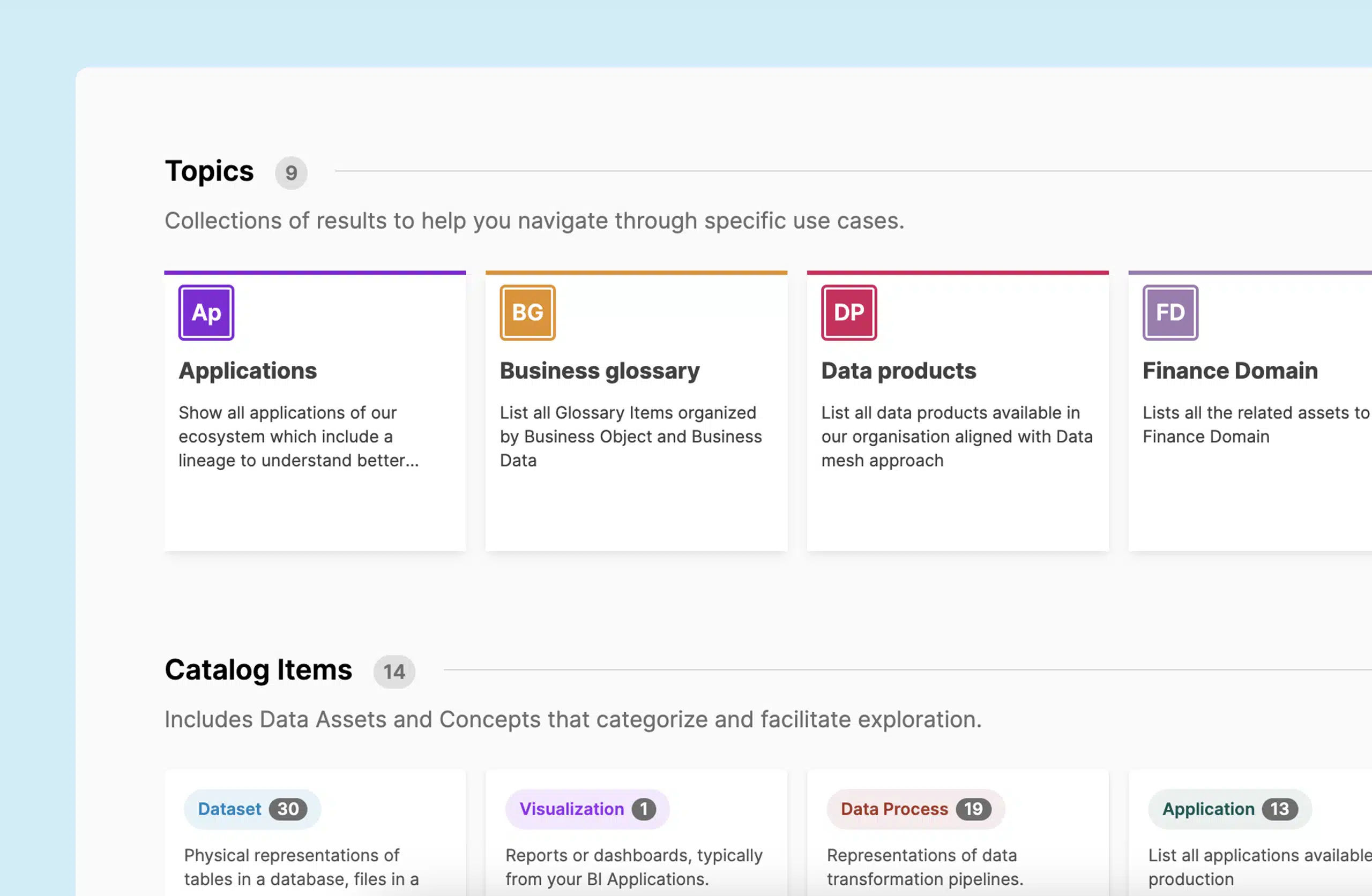 data catalog searchability