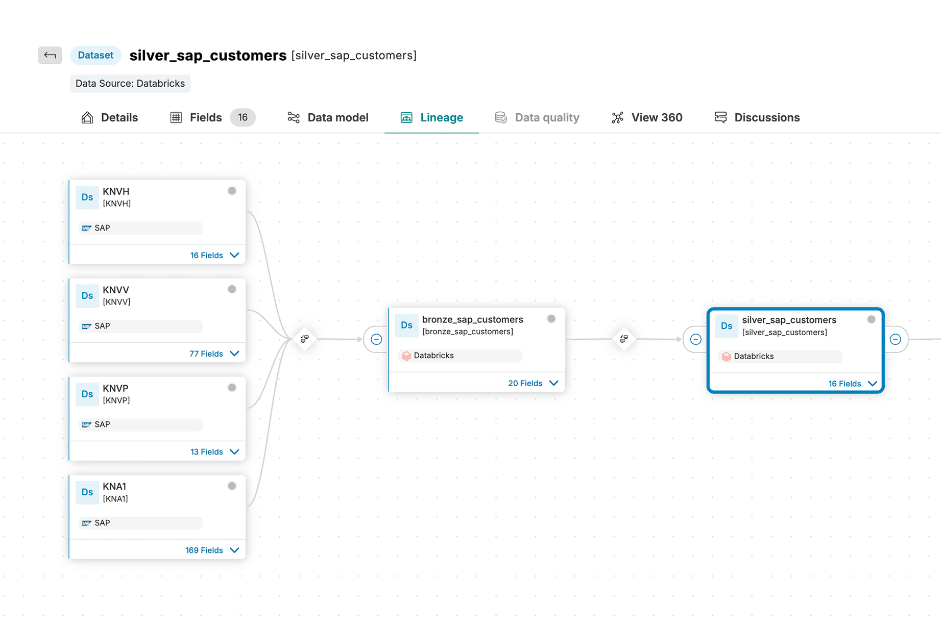 Data lineage example