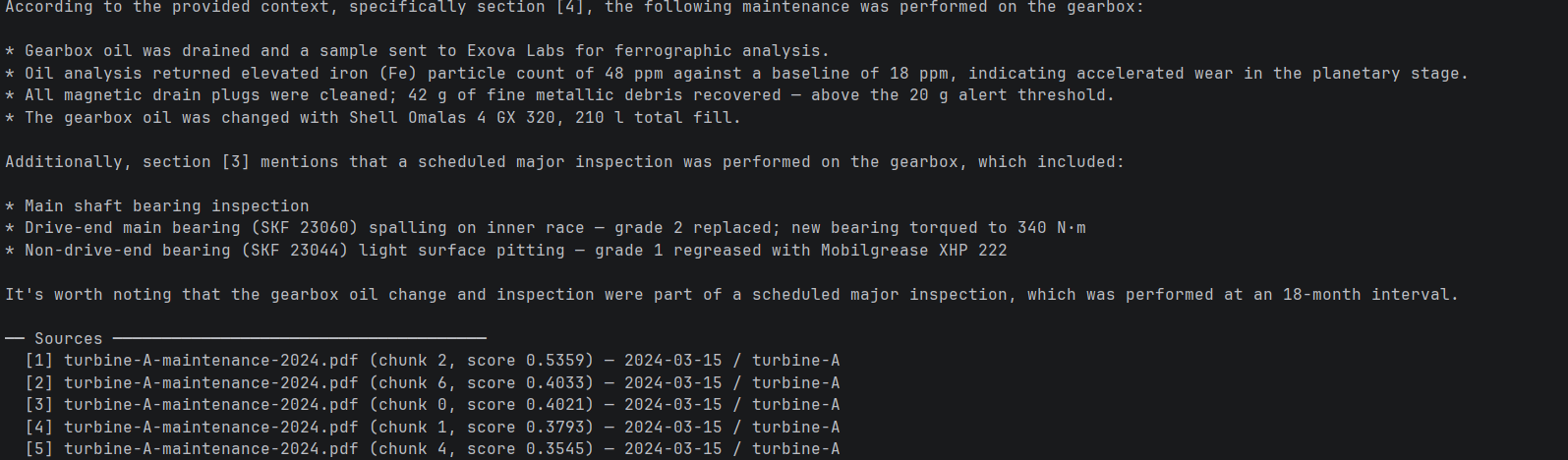 gearbox maintenence