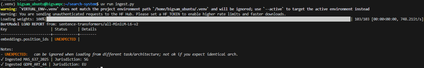 ingestion log chunk indexed