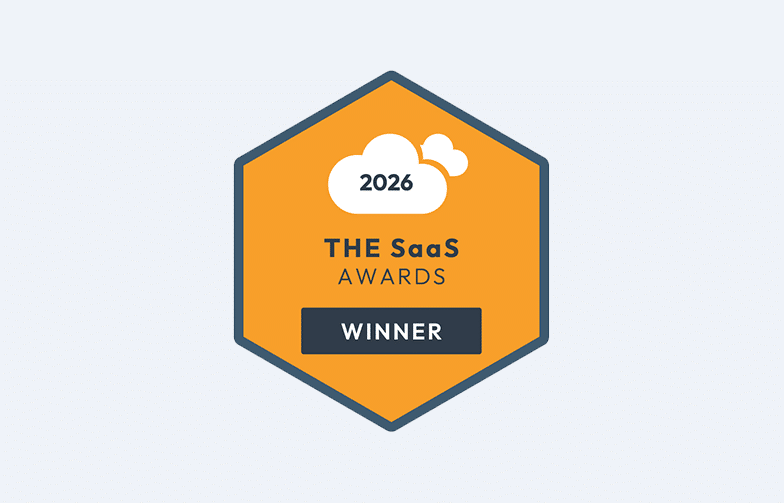 Actian 2026 SaaS Award winner badge