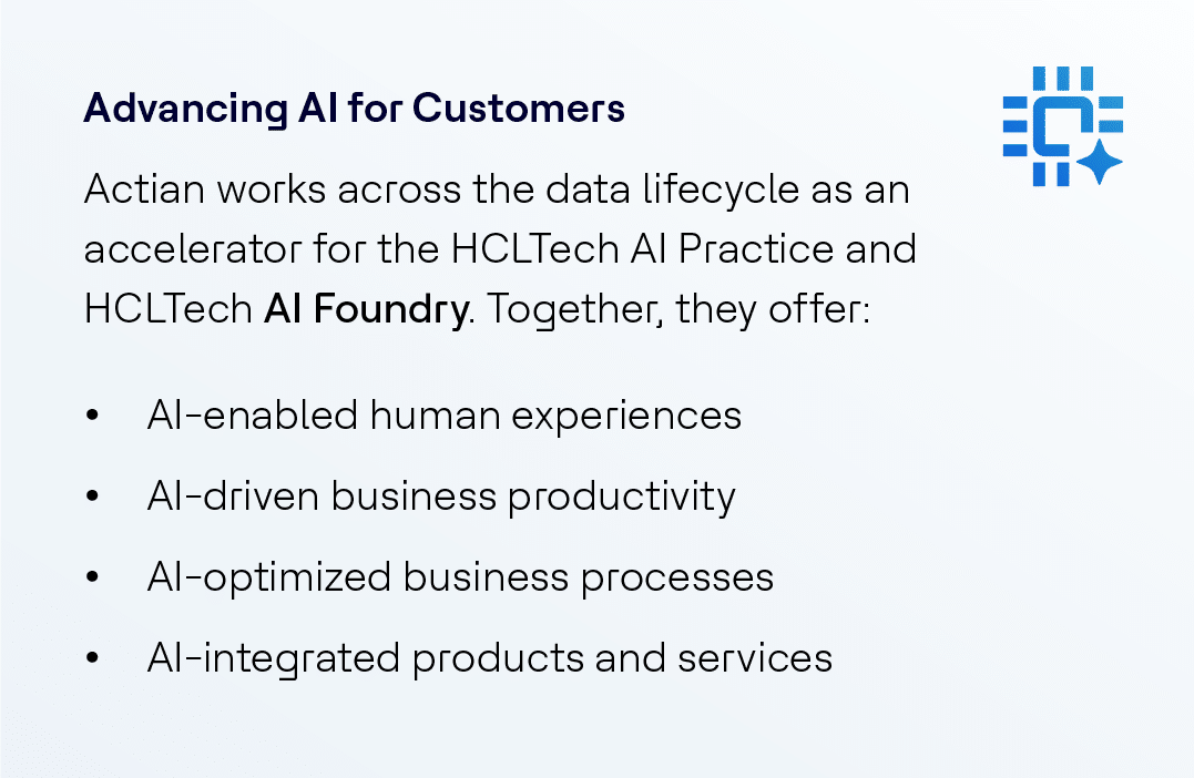 Ventajas de la colaboración entre Actian y HCLTech