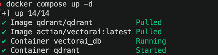 docker compose up