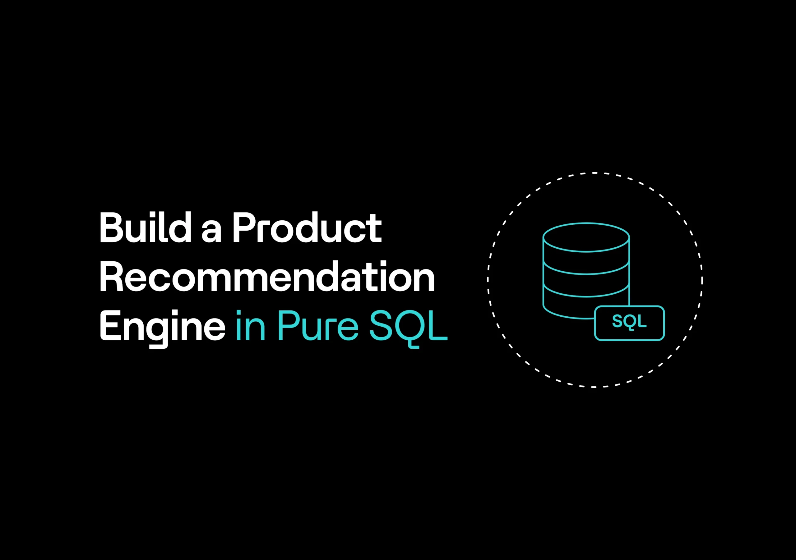 Crear un motor de recomendación de productos en SQL puro