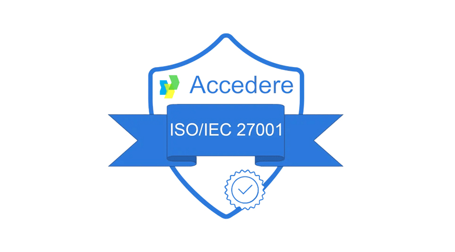 iso/iec 27001 certification badge for the data intelligence platform, highlighting enterprise data security and compliance